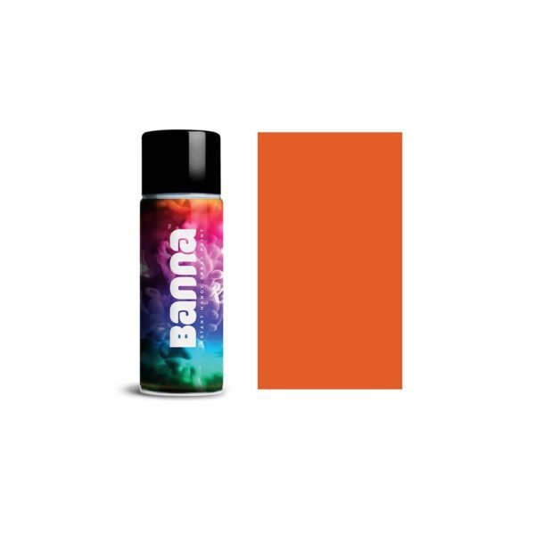 BANNA - Aerosol | Spray Paint – RAL 2004 - 440 ML | Orange - Image 2