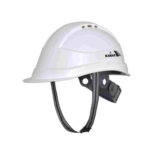 KARAM – PN542 | Safety Helmet With Protective Peak with Slider Type Adjustment and Ventilators | Pack of 1
