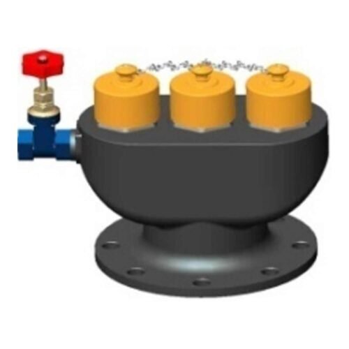 AAAG – C153 Cast Iron 3 Way Breeching Inlet