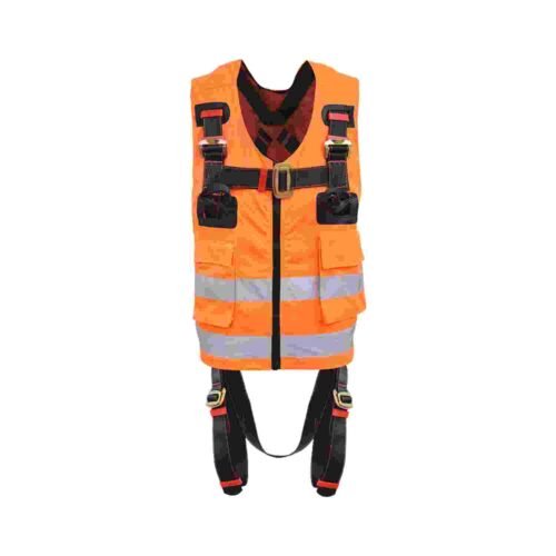 KARAM – PN20-RO | Vest Harness Reflective Orange With 3 Adjustment And 2 Attachment Points