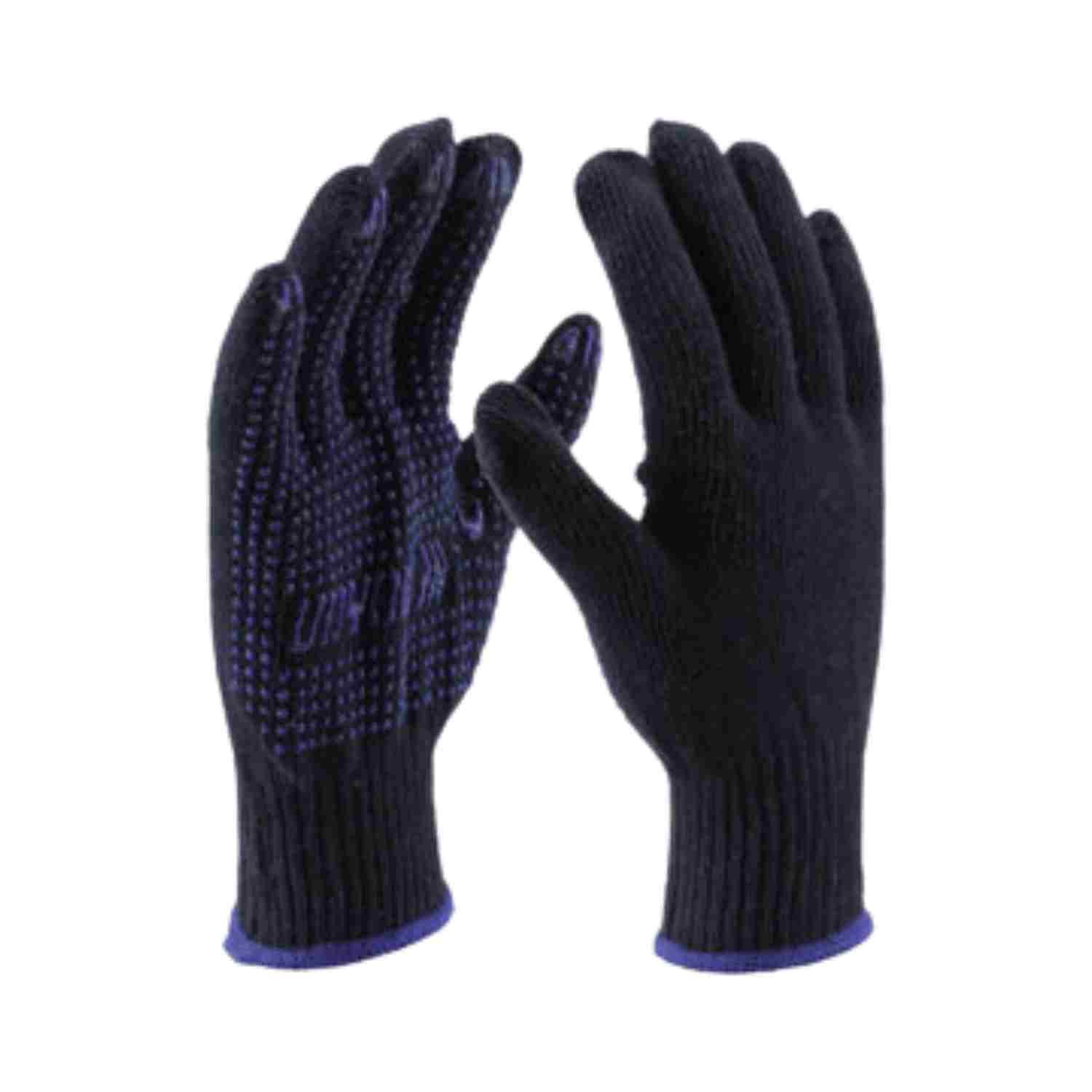 UDYOGI - PDDBB60 | Cotton Knitted PVC Dotted Safety Gloves