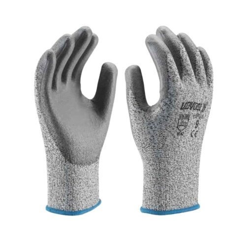 UDYOGI – HPU 5 | Cut Level 5 Liner – Palm Pu Coated | Safety Gloves