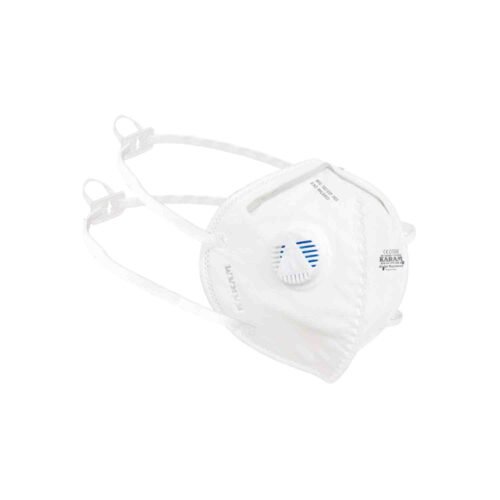 KARAM – RFH03+ | FFP3 NR Disposable Flat Fold Face Respirator With Headband And Exhalation Valve | 20 Pieces