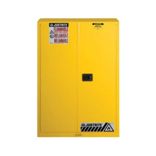 JUSTRITE – 8945001 | Safety Cabinet | 45Gal Manual Closing | Double Door with 2 Shelves
