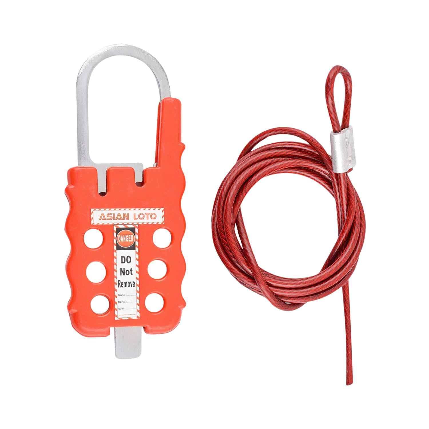 ASIANLOTO - Cable Lockout Device With 2 Meter Cable Lockout | Tagout Multipurpose