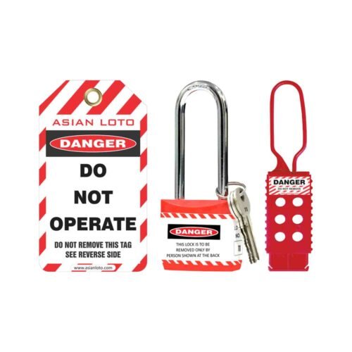 ASIANLOTO – Basic Loto Kit Red Lockout Tag Asian Loto