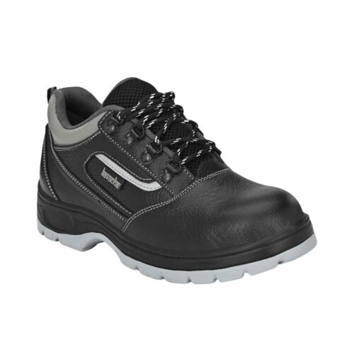 KAVACHA – Pure Leather Steel Toe Safety Shoe | S123 (Black)
