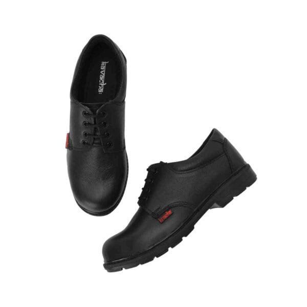 KAVACHA - S145 Pure Leather Steel Toe Safety Shoe For Men With PVC Sole