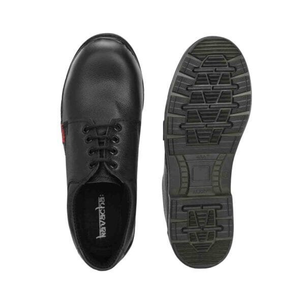 KAVACHA - S145 Pure Leather Steel Toe Safety Shoe For Men With PVC Sole