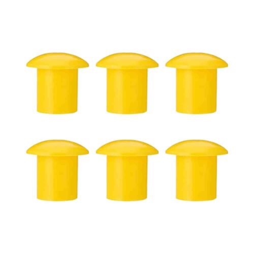 KUNPLAST – Pack Of 350 | Plastic Mushroom Rebar Cap | 8mm – 16mm (Yellow)