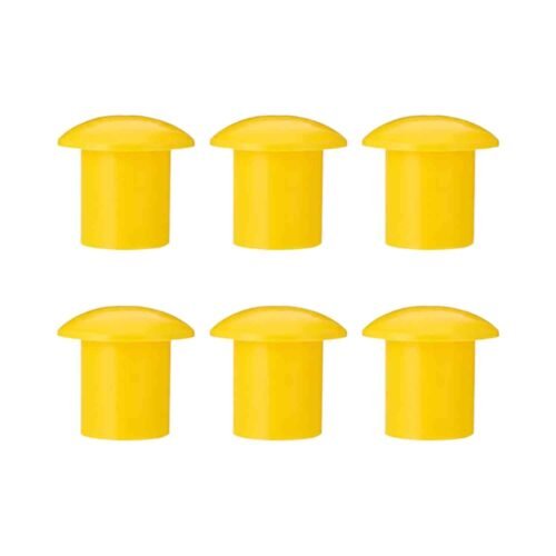 KUNPLAST – Pack Of 350 | Plastic Mushroom Rebar Cap | 8mm – 16mm (Yellow)