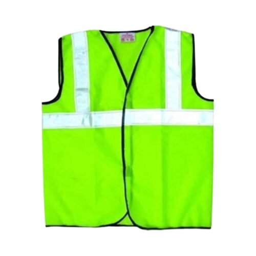 LADWA – Reflective PVC Stripes Safety Jacket For Road Safety Work Wear For Men Women | Green | Set Of 2