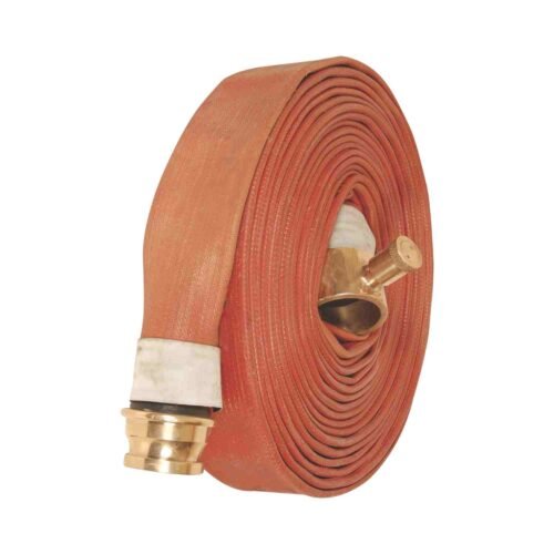 AAAG – 63mm RRL Fire Hose With Stainless Steel Male and Female Coupling| 7.5 Meter Length | Type-B(3) | 63mm Diameter Coupling | IS:636 Marked | With SS Wire