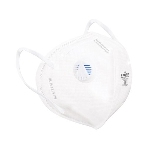 KARAM – RF01+ | FFP1S Disposable Face Respirator With Ear Loops And Exhalation Valve | 40 Pieces