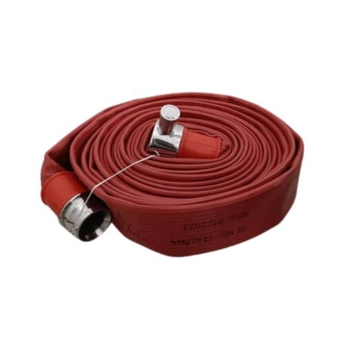 NEWAGE – 63mm X 15mtr PYROPROTECT Brand With SS-304 Coupling Flexible Reinforced Rubber Lined (RRL) Fire Hose | Type 3 | ISI Mark | CE Marked