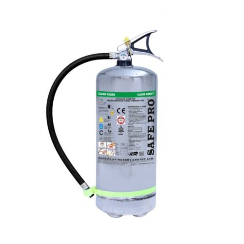 SAFEPRO – 4KG Clean Agent Fire Extinguisher | SS Body