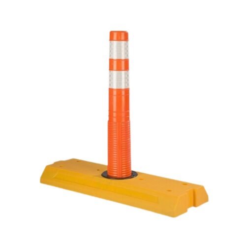 H2 – 750mm Spring Post With ABS Base | Full Flexible 3 Part Model With Lane Divider