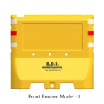 BDI 1 Metre Road Barricade (New Jersey, Parabolic Divider, Front Runner) Front runner Model I, with rope Yellow