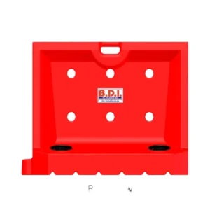 BDI 1 Metre Road Barricade (New Jersey, Parabolic Divider, Front Runner) New Jersey / L type Red