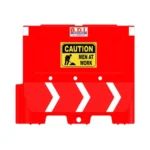 BDI 1 Metre Road Barricade (New Jersey, Parabolic Divider, Front Runner) Parabolic divider Red