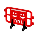 BDI Plastic Safety Fence Barricade, 2 m (Fence, Wheels, Smiley, 3 and 5 Piece) Smiley fence Red