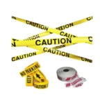 Dark Eye Plastic Chain, Caution Tape & Cone Message Plate Caution tape, per roll