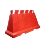 Dark Eye Roto Moulded Road Barrier, Red & White (RB-1 to RB-4) RB-1 barrier, red