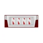Frontier Plastic Barrier Chain and FRB-3 ST Barrier Connector FRB-3 ST connector, 500 mm
