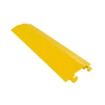 H2 1 Channel Cable Protector, Rubber & Plastic (15 & 35 mm) 35 mm, plastic, yellow (H2CP-1-35)