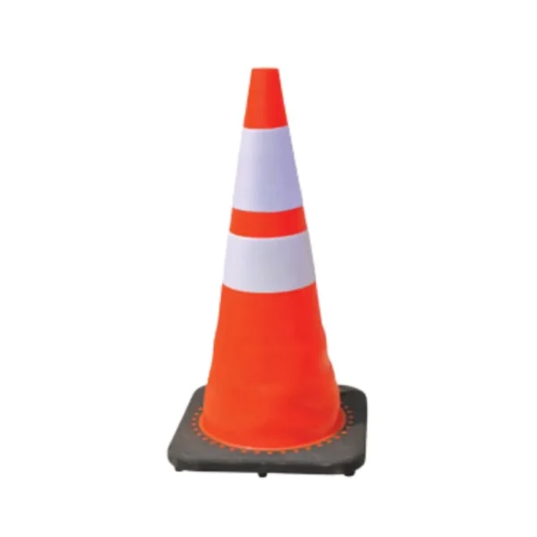 H2 Flexible Traffic Cone with Rubber Base, 750 & 950 mm