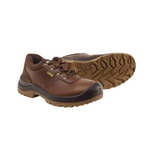 Jama Brown Leather Safety Shoes, Low & High Ankle (Reno, Rock Island, Aspen, JB 048) Reno, crazy horse brown, low ankle