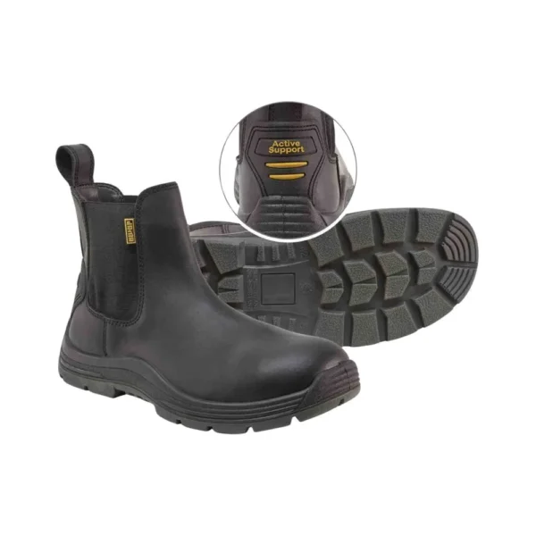 Jama Safety Boots: Chelsea Slip-On Boulder & Tactical Boot