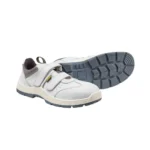 Jama Suede & Nubuck Safety Shoes (Kingston, Olympia, Portland, Denver, Sunnyvale) Portland, white microfibre, velcro