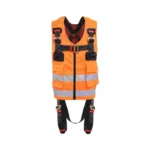 Karam Premium Safety Harness (Magna 1, 2, 3, Vest and Rescue) PN20-RO, reflective orange vest harness