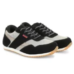 Kavacha Knitted Sports Safety Shoes, Steel Toe (S208 to S280, S133) S133, black and grey mesh, lace-up
