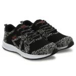 Kavacha Knitted Sports Safety Shoes, Steel Toe (S208 to S280, S133) S208, black and white knit, lace-up