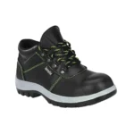 Kavacha Pure Leather Steel Toe Safety Shoes, High Ankle (S120, S121, S131, S47, S48, S50) S131, black, airmix sole