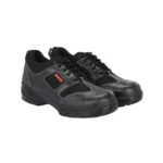 Kavacha Pure Leather Steel Toe Safety Shoes, Low Ankle (S122 to S139, Gravity) S138, black, airmix sole