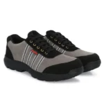 Kavacha Suede Leather Steel Toe Safety Shoes (S206, S207, S275, S75, S82, S83, R501 to R503) S275, grey, TPR sole