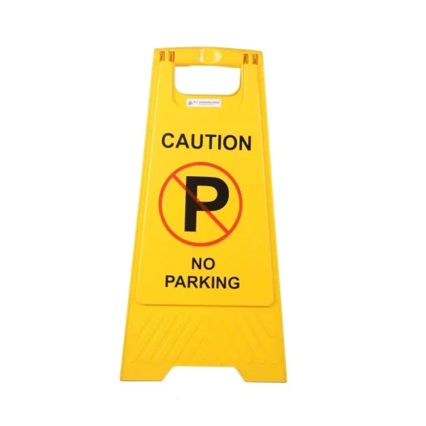 KT Automation No Parking Floor Sign Board, Double Sided