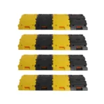 Kunplast Plastic Speed Breaker 50 mm, Yellow & Black (1 m to 10 m Packs) 4 m (8 yellow + 8 black)