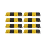 Kunplast Plastic Speed Breaker 50 mm, Yellow & Black (1 m to 10 m Packs) 8 m (16 yellow + 16 black)