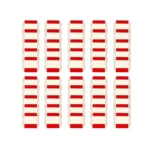 Kunplast Road Studs Reflectors 10 x 9 cm (White or Yellow, Packs of 5 to 50) White body, red reflectors 50 studs