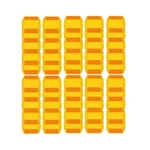 Kunplast Road Studs Reflectors 10 x 9 cm (White or Yellow, Packs of 5 to 50) Yellow body, industrial 50 studs