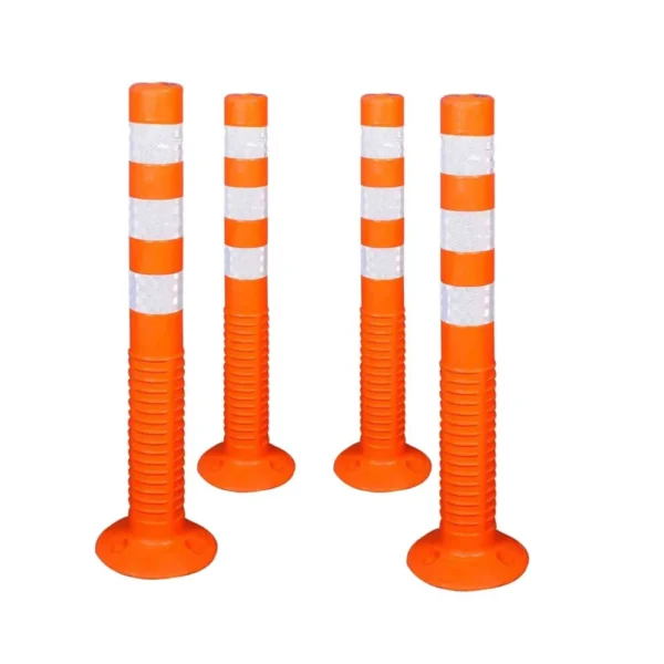 Kunplast Spring Post Delineator 750 mm, Orange or Red (Packs of 4 to 10)