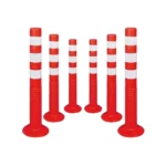 Kunplast Spring Post Delineator 750 mm, Orange or Red (Packs of 4 to 10) Red 6 posts