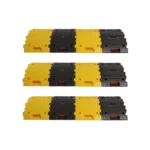 Ladwa 50 mm Plastic Speed Breaker, 3 m Set (Black and Yellow)