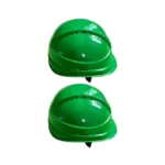 Ladwa Heavy Duty Safety Helmet with Nape Adjustment (Green, White) Green Pack of 2