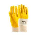 Mallcom Coated Work Gloves: PU, Nitrile, Latex & Cotton Dotted LPKY, cut and stitch, light nitrile, cut L1