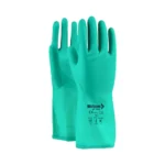 Mallcom NF153G Nitrile Chemical Resistant Gloves, Flock Lined